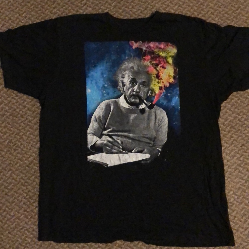 Albert Einstein Trippy Smoke Tee